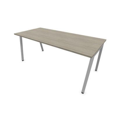 Narbutas Nova A Schreibtisch 1800x800mm -  Gestell Silbergrau  - Holzdekor grau - 6023990