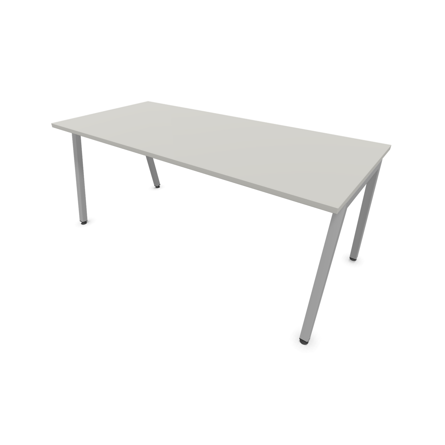 Narbutas Nova A Schreibtisch 1800x800mm -  Gestell Silbergrau  - Perlgrau - 6023994