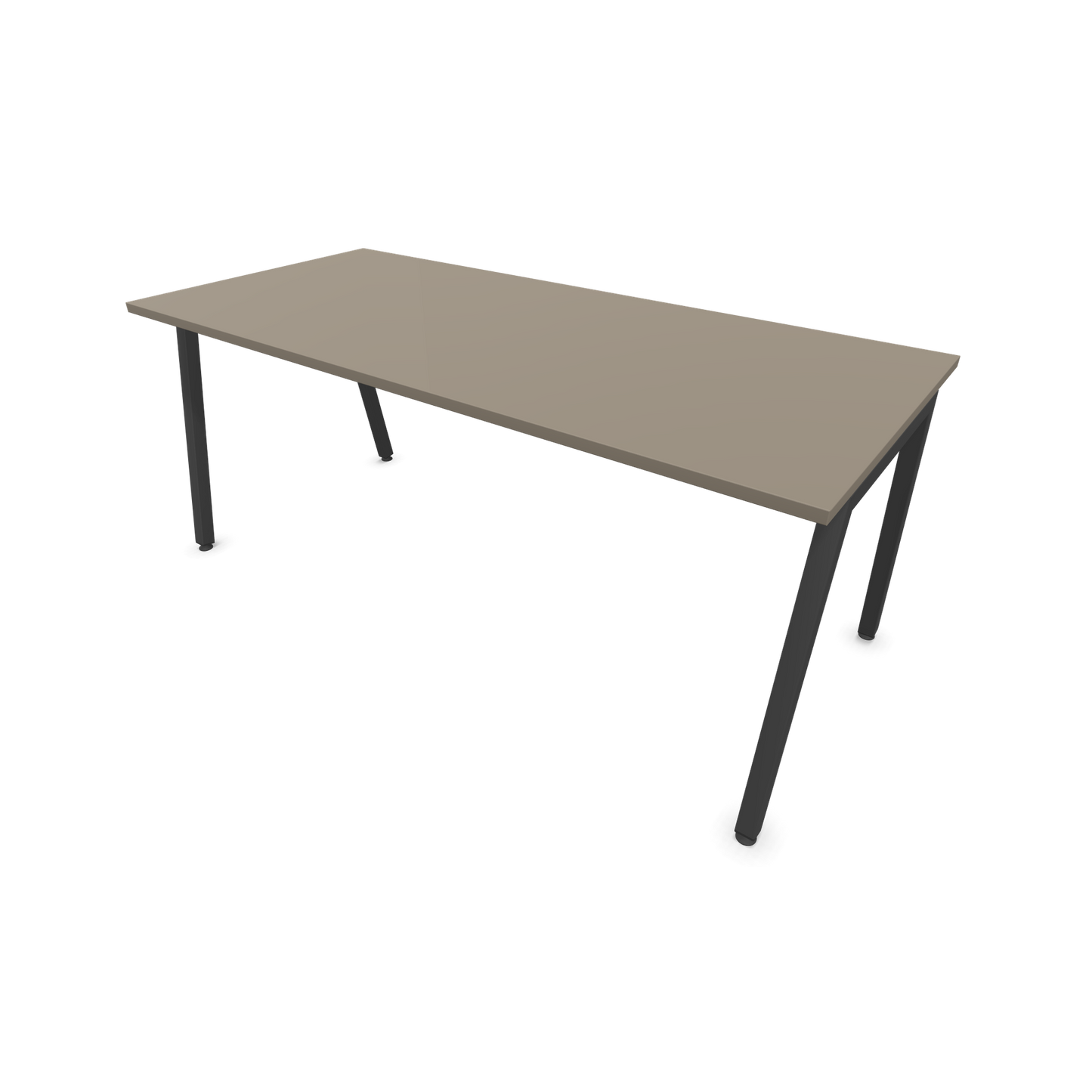 Narbutas Nova A Schreibtisch 1800x800mm -  Gestell Dunkelgrau  - Cubanitgrau - 6024002