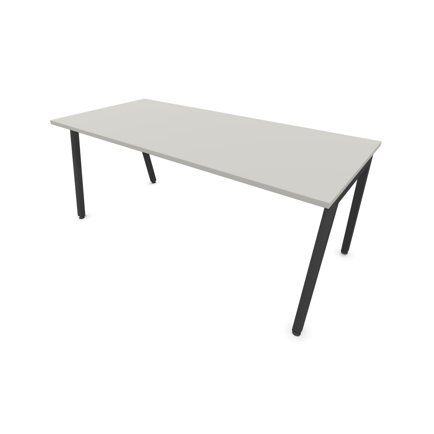 Narbutas Nova A Schreibtisch 1800x800mm -  Gestell Dunkelgrau  - Perlgrau - 6024003