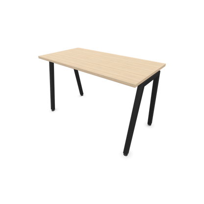 Narbutas Nova A Schreibtisch 1200x600mm - Gestell Schwarz  - Eschendekor sandbeige - 6024007