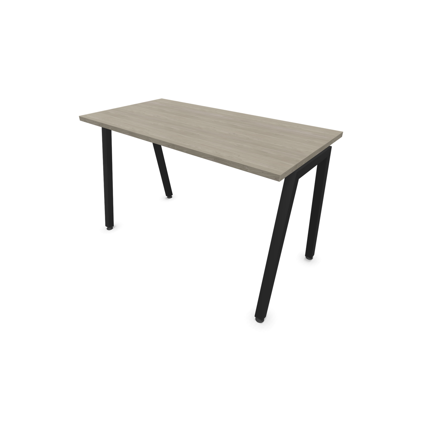 Narbutas Nova A Schreibtisch 1200x600mm - Gestell Schwarz  - Holzdekor grau - 6024009