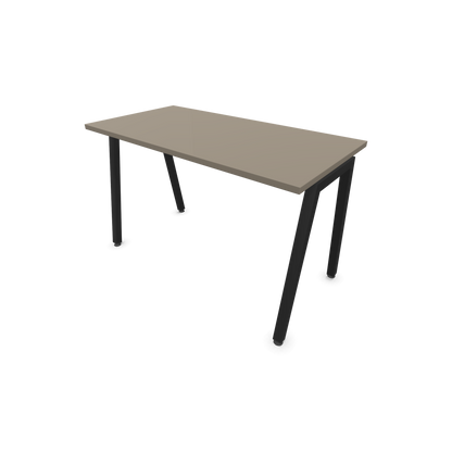 Narbutas Nova A Schreibtisch 1200x600mm - Gestell Schwarz  - Cubanitgrau - 6024012