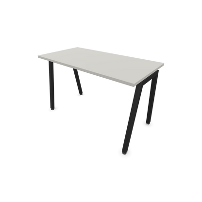 Narbutas Nova A Schreibtisch 1200x600mm - Gestell Schwarz  - Perlgrau - 6024013