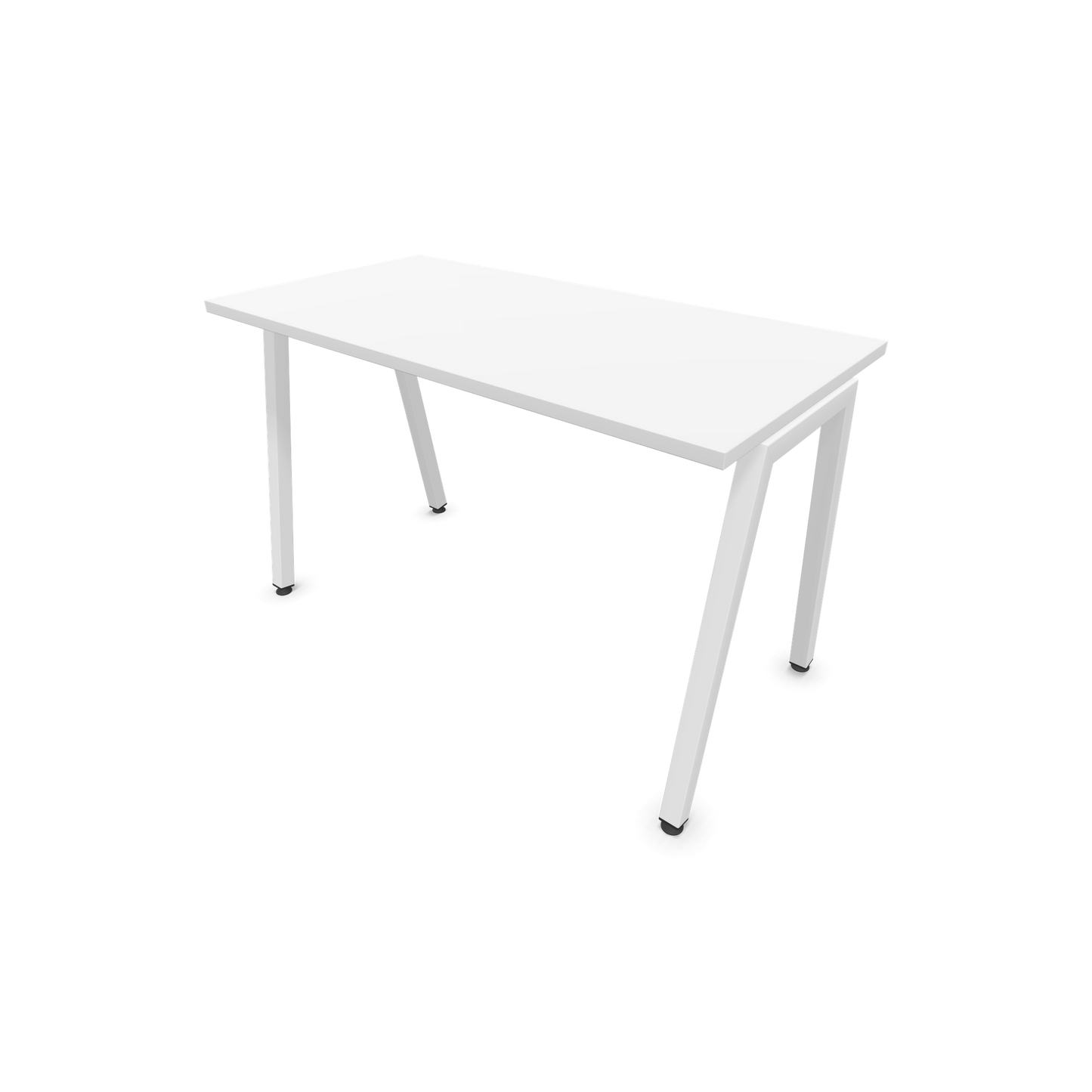 Narbutas Nova A Schreibtisch 1200x600mm - Gestell Weiss  - Weiss - 6024019