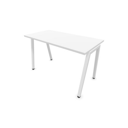 Narbutas Nova A Schreibtisch 1200x600mm - Gestell Weiss  - Weiss - 6024019