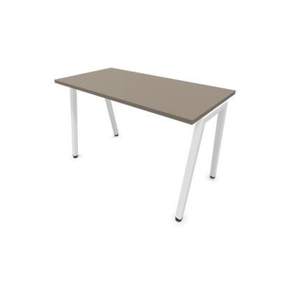 Narbutas Nova A Schreibtisch 1200x600mm - Gestell Weiss  - Cubanitgrau - 6024021