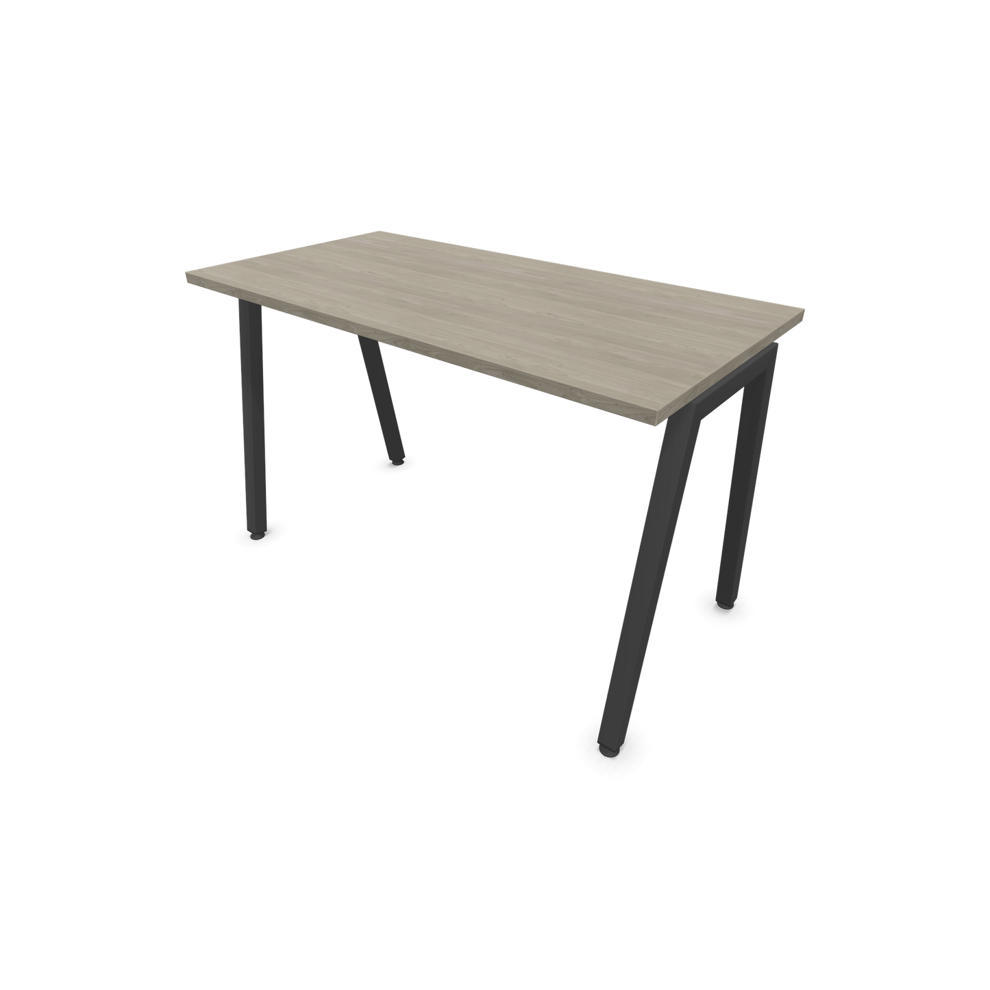 Narbutas Nova A Schreibtisch 1200x600mm -  Gestell Dunkelgrau  - Holzdekor grau - 6024036