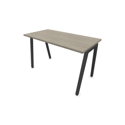 Narbutas Nova A Schreibtisch 1200x600mm -  Gestell Dunkelgrau  - Holzdekor grau - 6024036