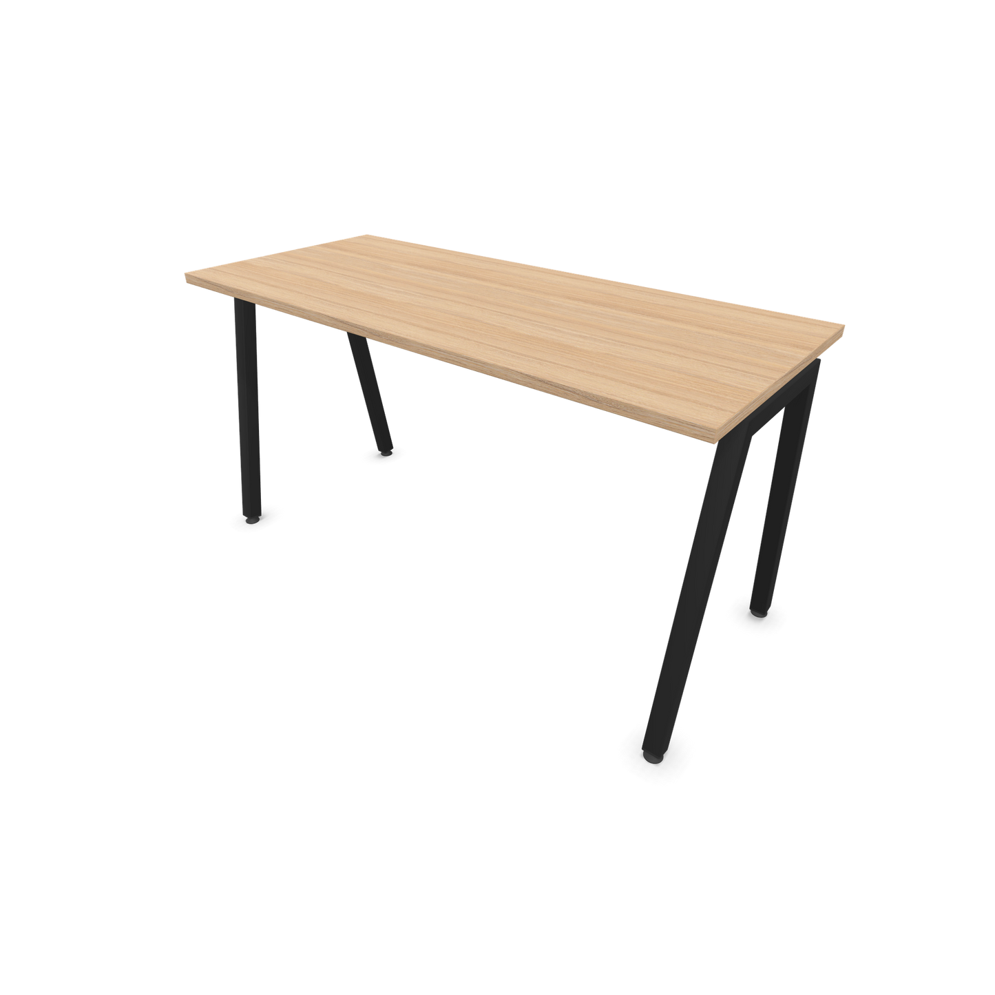 Narbutas Nova A Schreibtisch 1400x600mm - Gestell Schwarz  - Bernsteineichendekor - 6024042