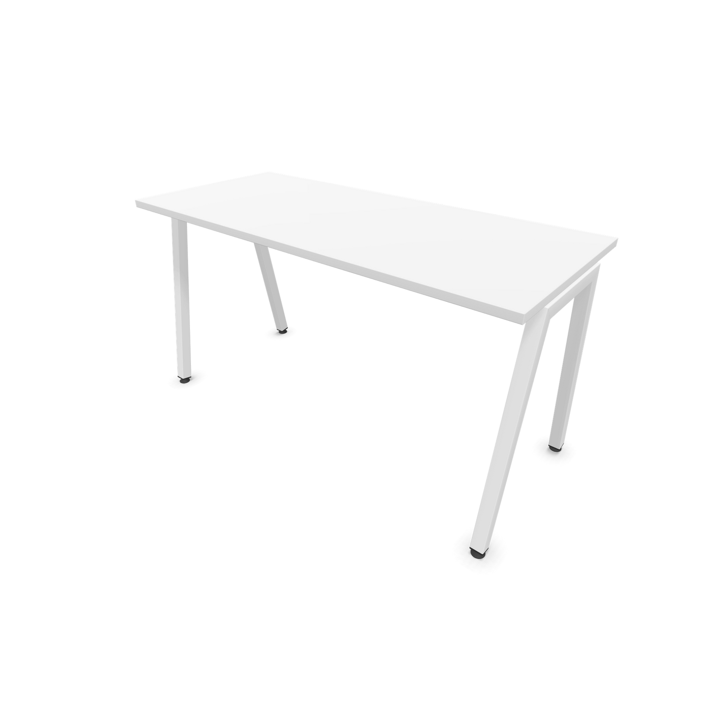 Narbutas Nova A Schreibtisch 1400x600mm - Gestell Weiss  - Weiss - 6024055