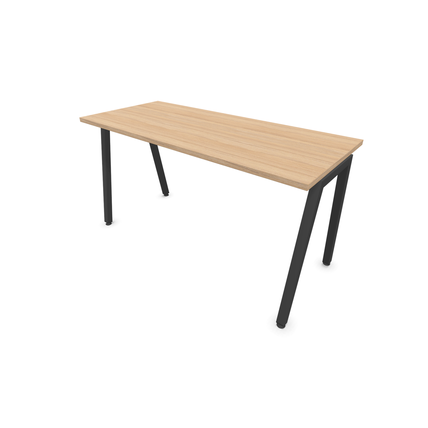 Narbutas Nova A Schreibtisch 1400x600mm -  Gestell Dunkelgrau  - Bernsteineichendekor - 6024069