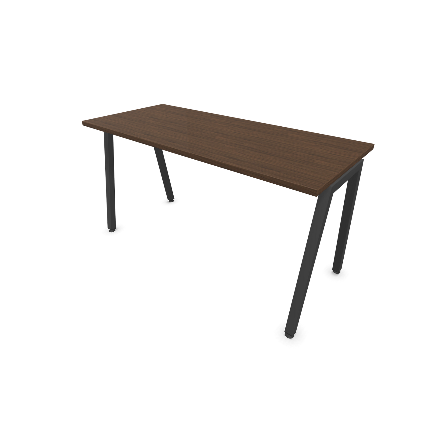 Narbutas Nova A Schreibtisch 1400x600mm -  Gestell Dunkelgrau  - Nussbaumdekor dunkel - 6024071
