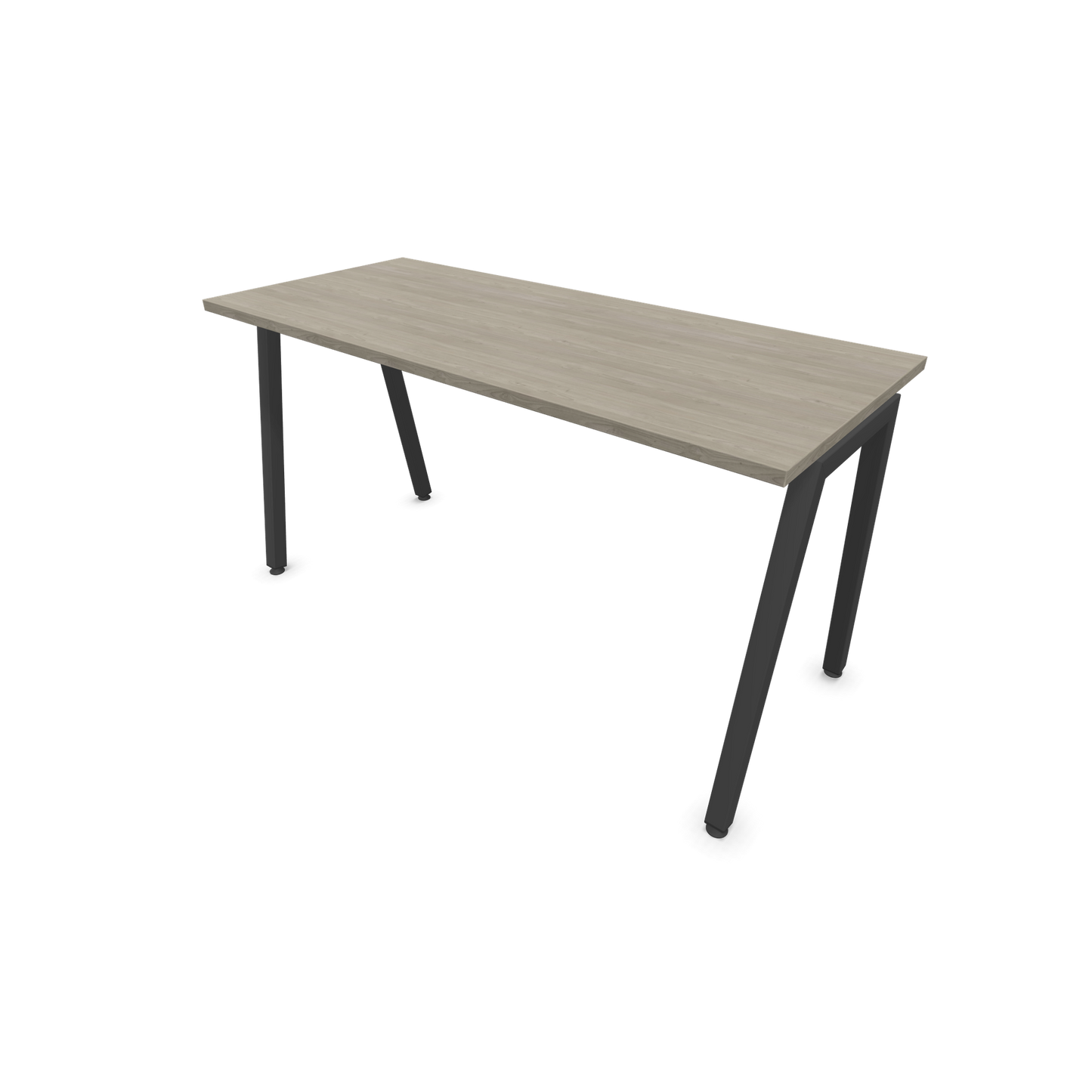 Narbutas Nova A Schreibtisch 1400x600mm -  Gestell Dunkelgrau  - Holzdekor grau - 6024072