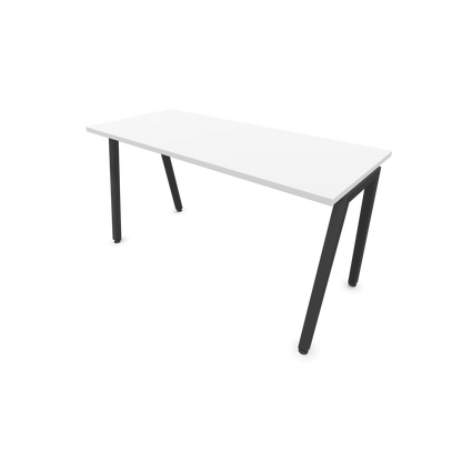 Narbutas Nova A Schreibtisch 1400x600mm -  Gestell Dunkelgrau  - Weiss - 6024073