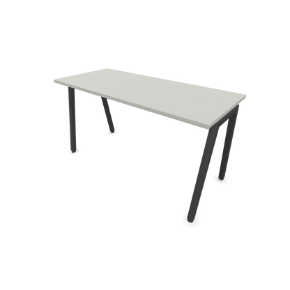 Narbutas Nova A Schreibtisch 1400x600mm -  Gestell Dunkelgrau  - Perlgrau - 6024076