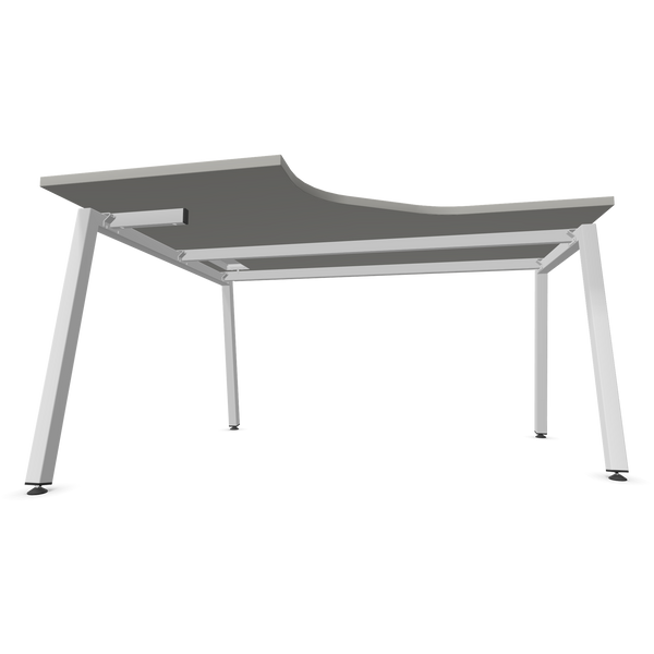 Narbutas Nova A Eckschreibtisch Gestell Weiss