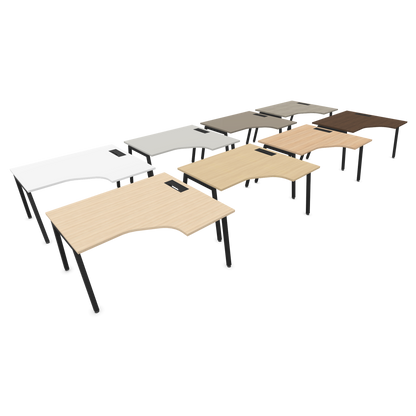 Narbutas Nova A Eckschreibtisch Gestell Schwarz