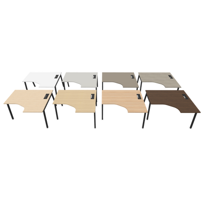 Narbutas Nova A Eckschreibtisch Gestell Schwarz