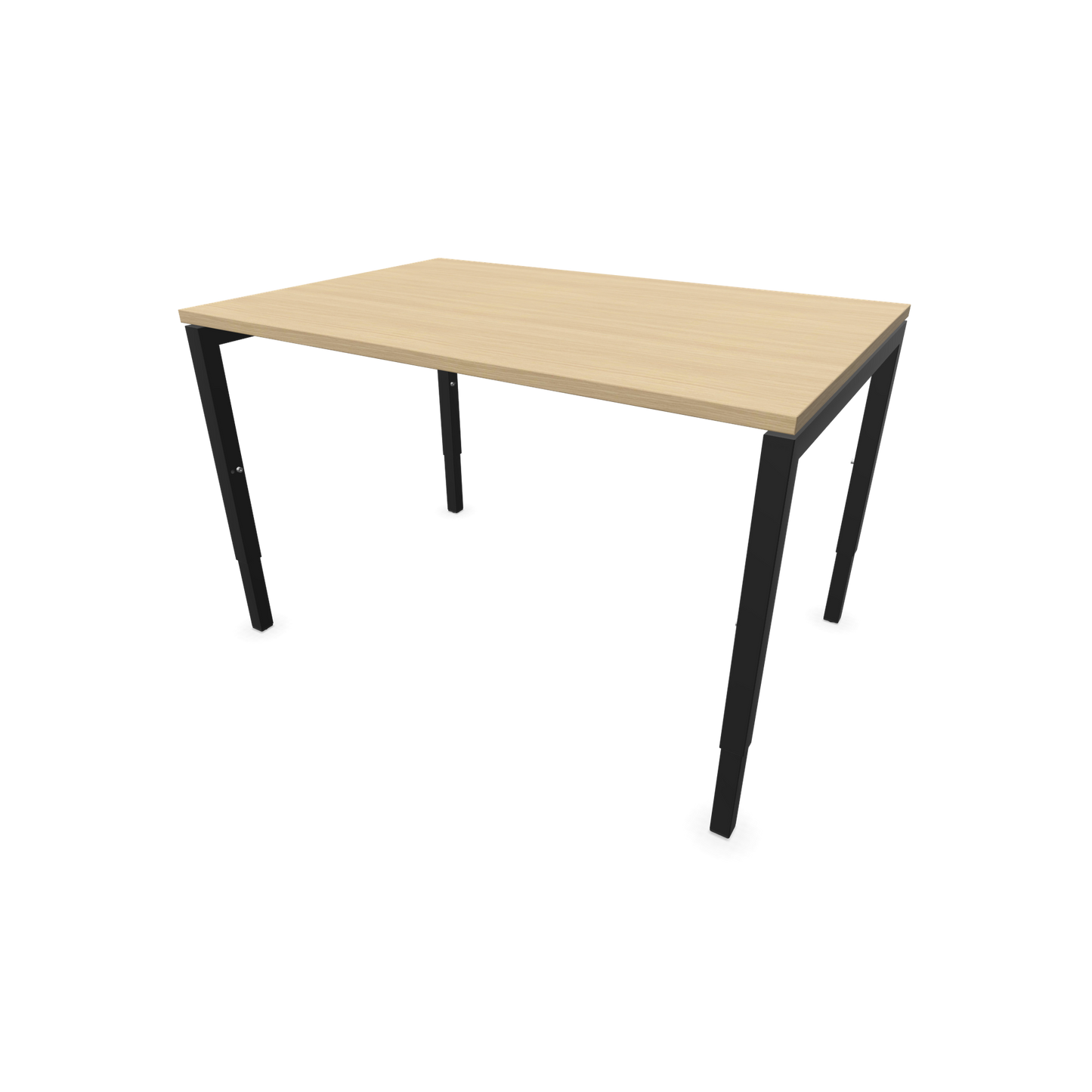 Narbutas Nova H Schreibtisch Gestell schwarz - Tischplatte  Eichendekor gebleicht - 1200x800mm - 6024293