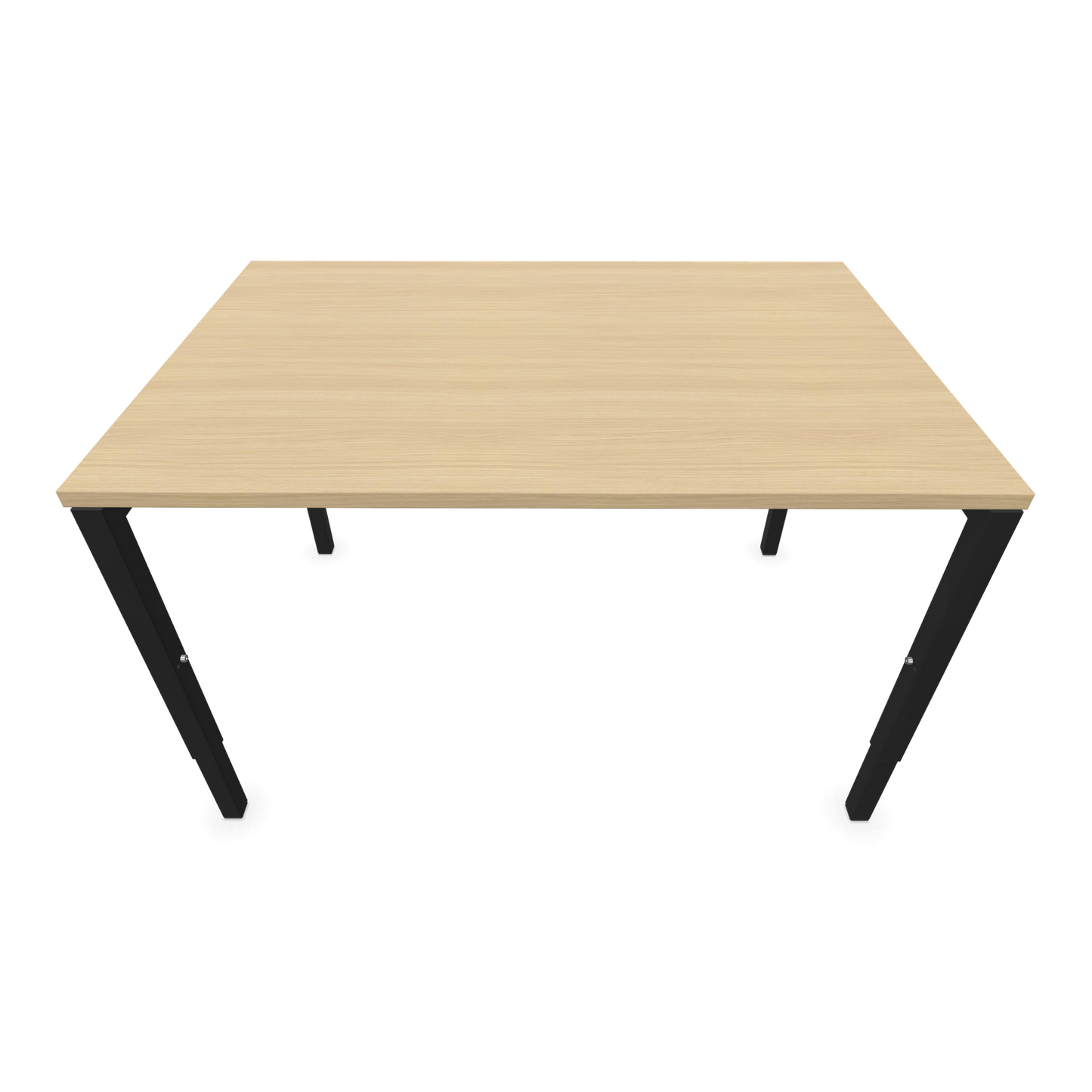Nova H Schreibtisch Gestell schwarz - Tischplatte  Eichendekor gebleicht - 1200x800mm Ansict von oben - 6024293