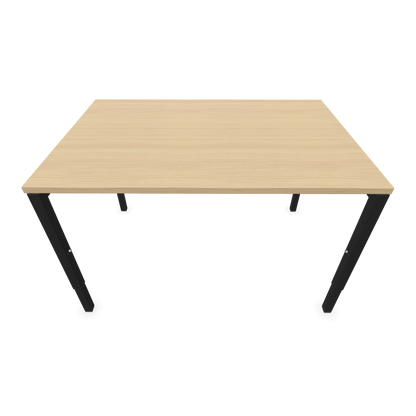 Nova H Schreibtisch Gestell schwarz - Tischplatte  Eichendekor gebleicht - 1200x800mm Ansict von oben - 6024293