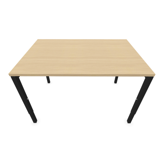 Nova H Schreibtisch Gestell schwarz - Tischplatte  Eichendekor gebleicht - 1200x800mm Ansict von oben - 6024293