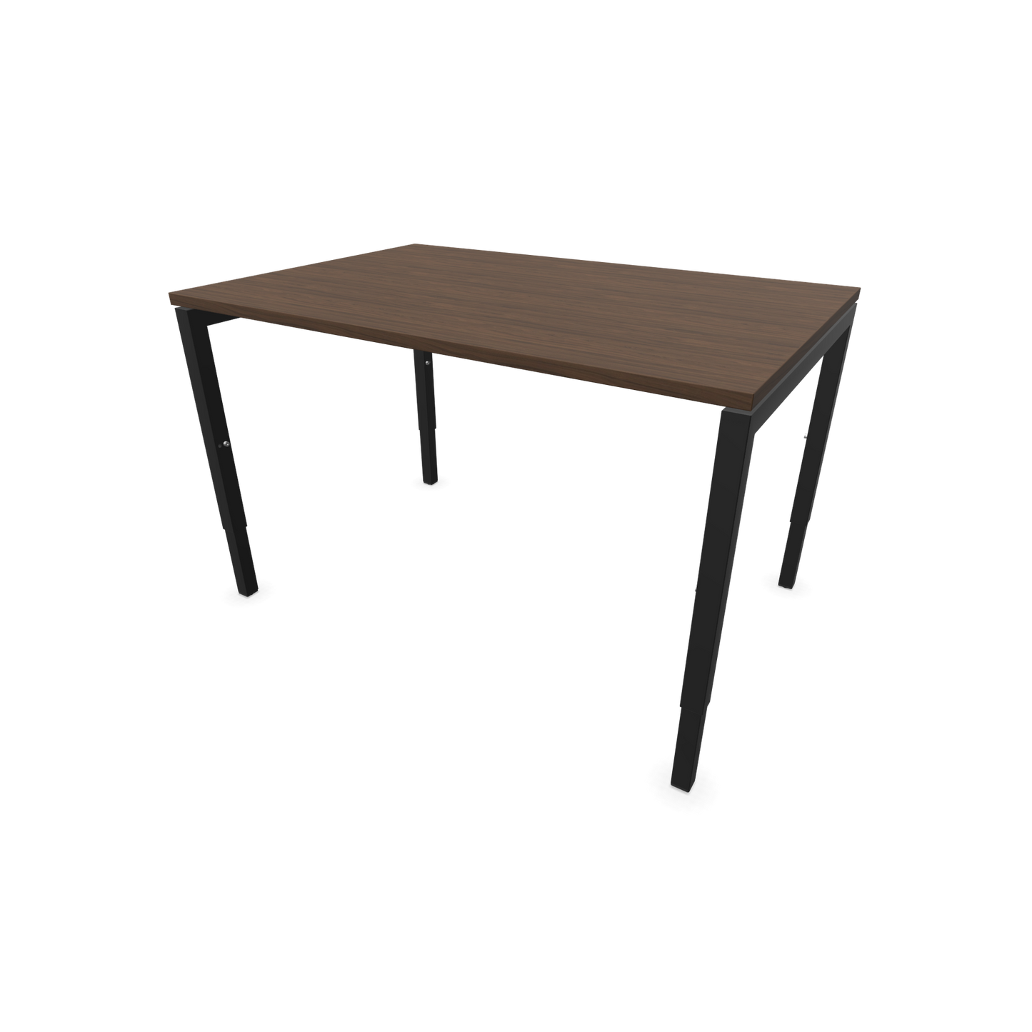 Narbutas Nova H Schreibtisch Gestell schwarz - Tischplatte Walnussdekor Dunkel - 1200x800mm - 6024296