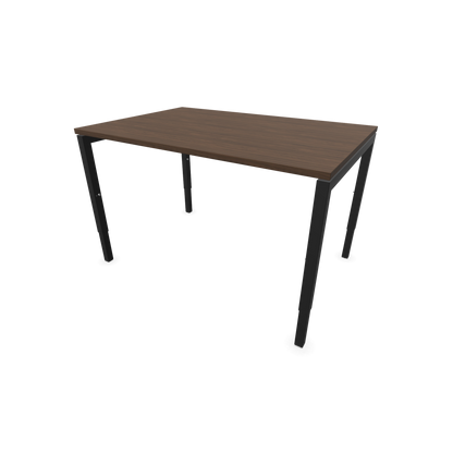 Narbutas Nova H Schreibtisch Gestell schwarz - Tischplatte Walnussdekor Dunkel - 1200x800mm - 6024296