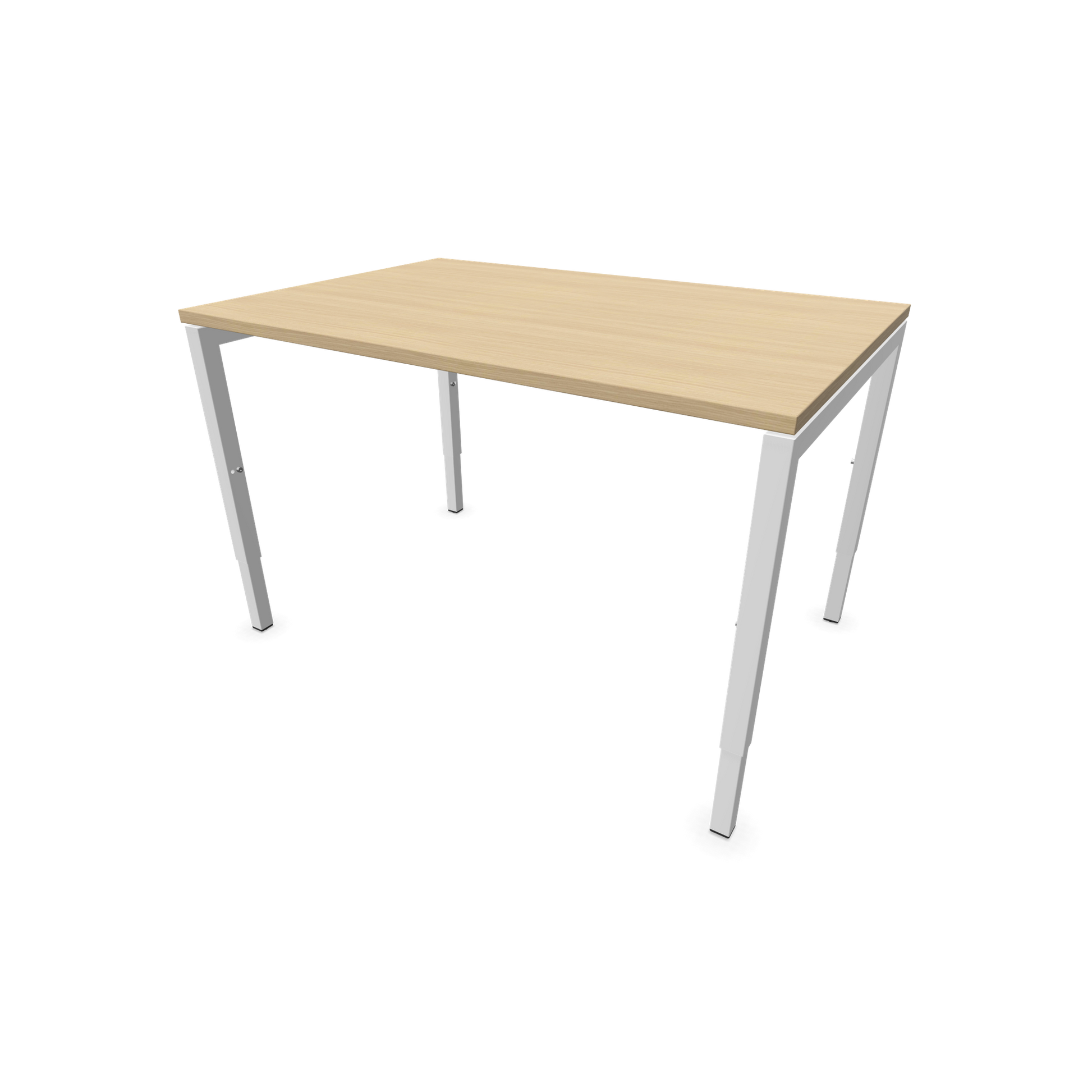 Narbutas Nova H Schreibtisch Gestell weiss - Tischplatte  Eichendekor gebleicht - 1200x800mm - 6024302