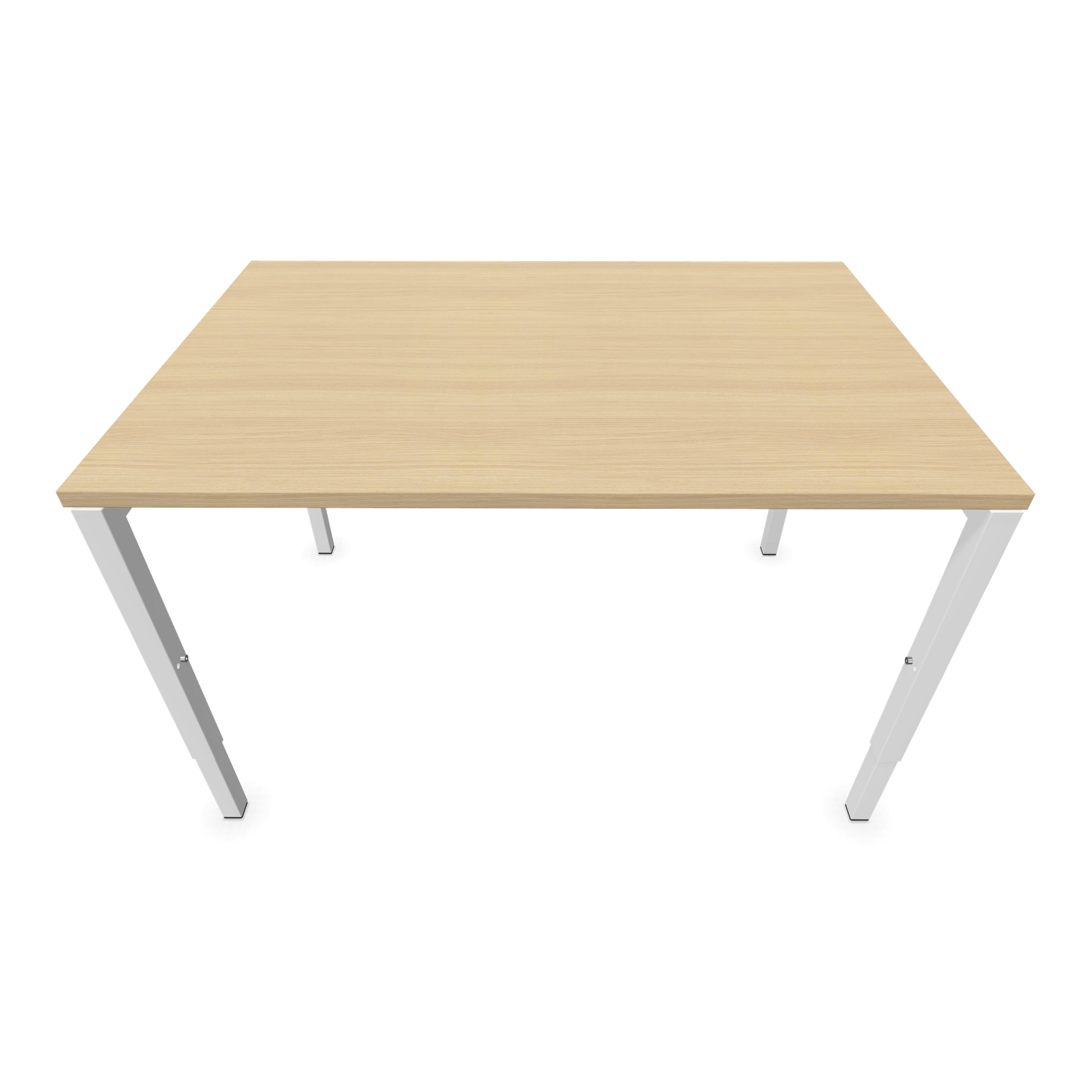 Nova H Schreibtisch Gestell weiss - Tischplatte  Eichendekor gebleicht - 1200x800mm Ansicht von oben - 6024302