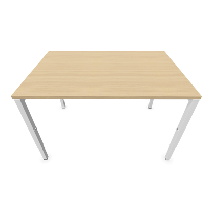 Nova H Schreibtisch Gestell weiss - Tischplatte  Eichendekor gebleicht - 1200x800mm Ansicht von oben - 6024302
