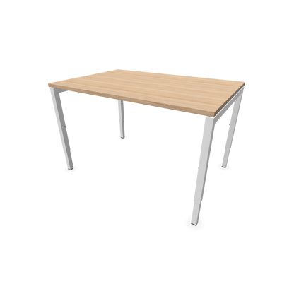 Narbutas Nova H Schreibtisch Gestell weiss - Tischplatte Bernsteineichendekor - 1200x800mm - 6024303