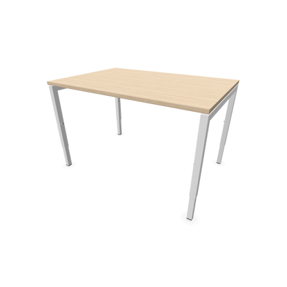 Narbutas Nova H Schreibtisch Gestell weiss - Tischplatte Eschendekor sandbeige - 1200x800mm - 6024304