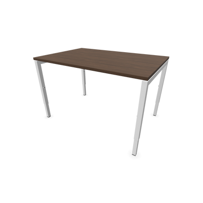 Narbutas Nova H Schreibtisch Gestell weiss - Tischplatte Walnussdekor Dunkel - 1200x800mm - 6024305