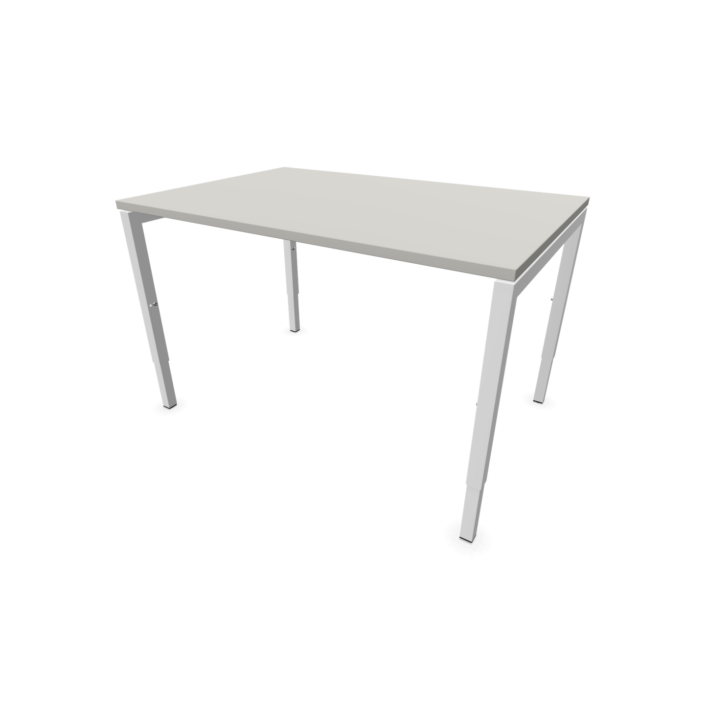 Narbutas Nova H Schreibtisch Gestell weiss - Tischplatte Perlgrau - 1200x800mm - 6024310
