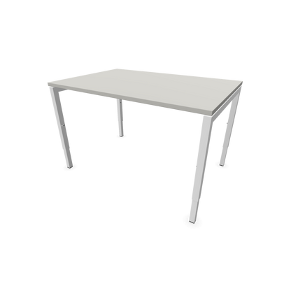 Narbutas Nova H Schreibtisch Gestell weiss - Tischplatte Perlgrau - 1200x800mm - 6024310
