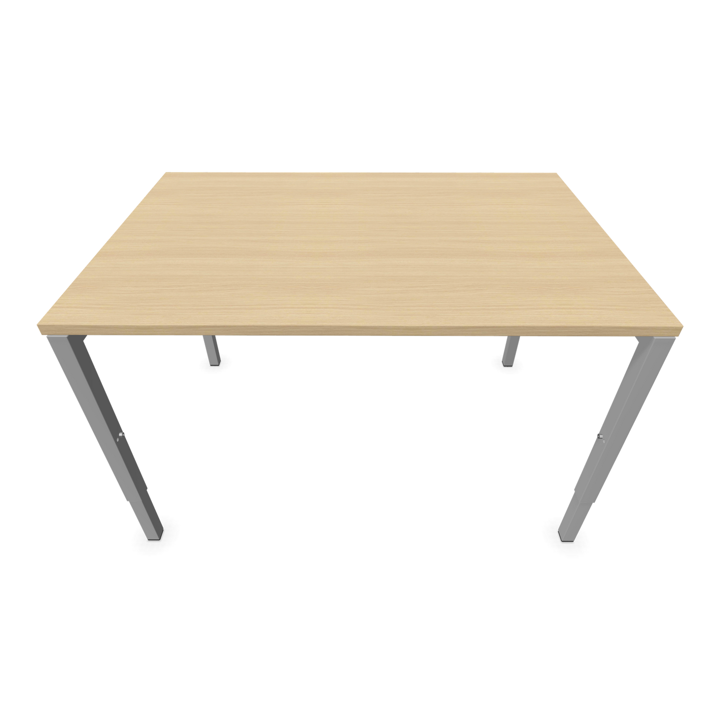 Nova H Schreibtisch Gestell silbergrau - Tischplatte  Eichendekor gebleicht - 1200x800mm Ansicht von oben - 6024311