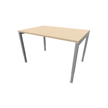 Narbutas Nova H Schreibtisch Gestell silbergrau - Tischplatte Eschendekor sandbeige - 1200x800mm - 6024313