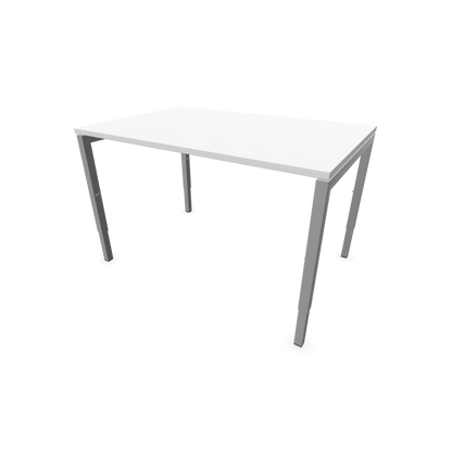 Narbutas Nova H Schreibtisch Gestell silbergrau - Tischplatte Weiss - 1200x800mm - 6024316