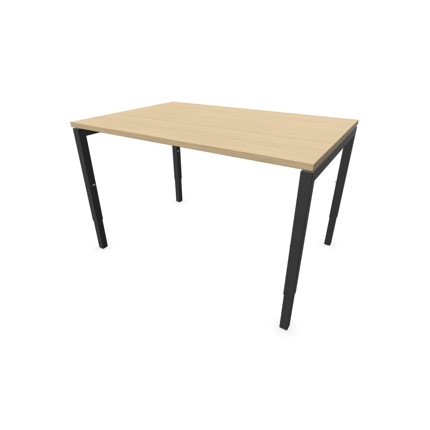 Narbutas Nova H Schreibtisch Gestell Dunkelgrau - Tischplatte  Eichendekor gebleicht - 1200x800mm - 6024320
