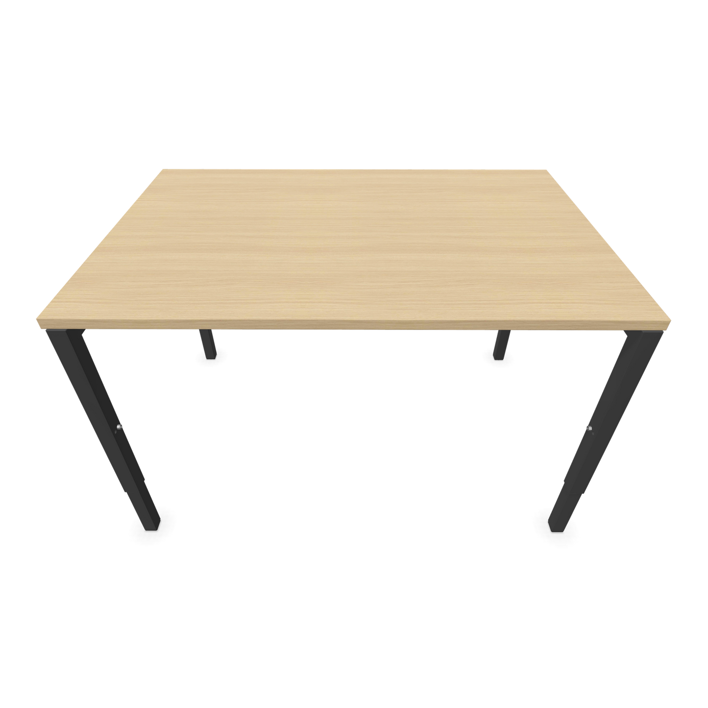 Nova H Schreibtisch Gestell Dunkelgrau - Tischplatte  Eichendekor gebleicht - 1200x800mm Ansicht von oben - 6024320