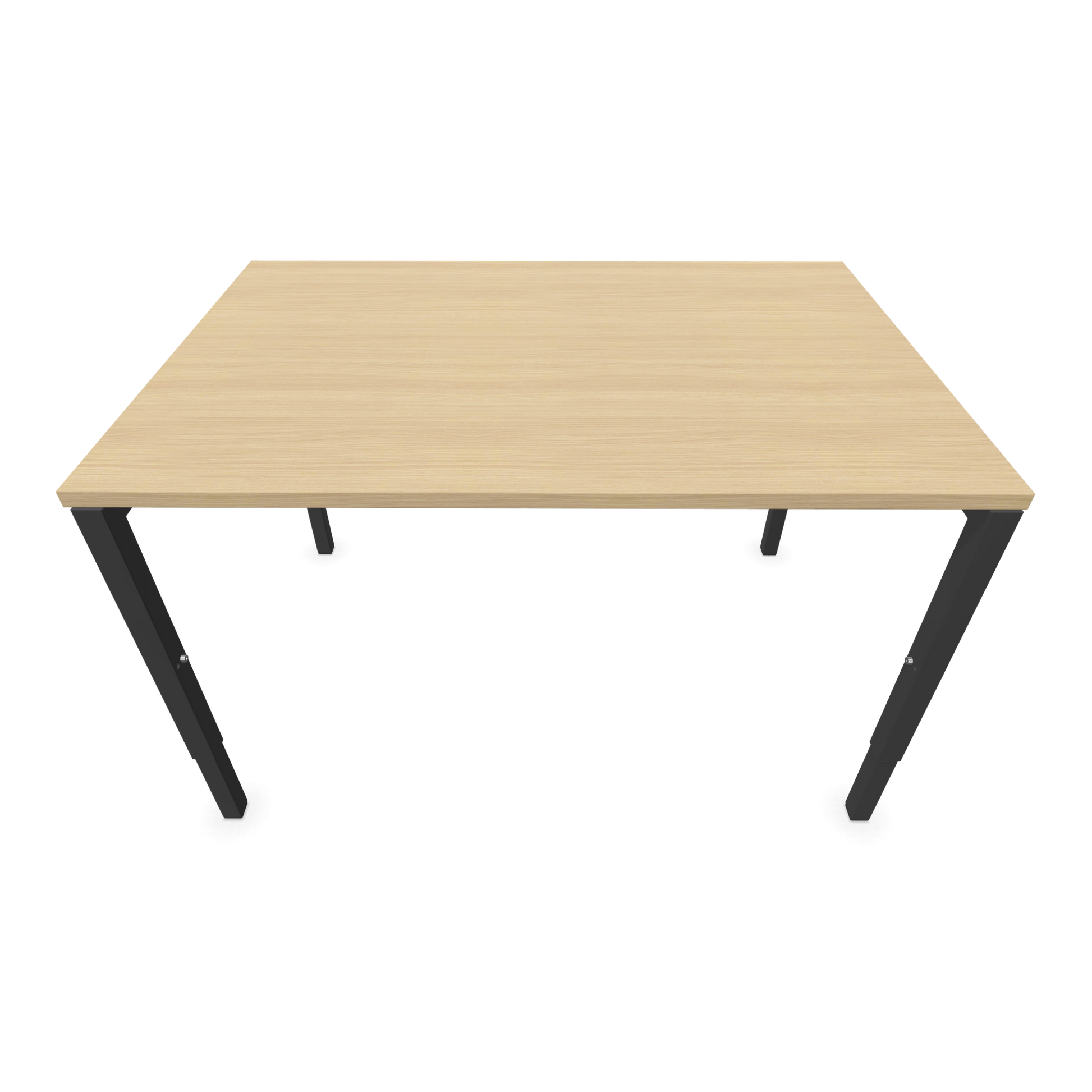 Nova H Schreibtisch Gestell Dunkelgrau - Tischplatte  Eichendekor gebleicht - 1200x800mm Ansicht von oben - 6024320