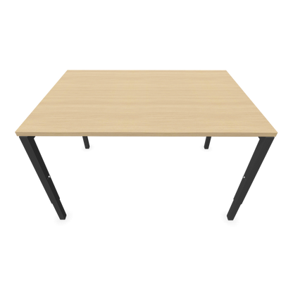 Nova H Schreibtisch Gestell Dunkelgrau - Tischplatte  Eichendekor gebleicht - 1200x800mm Ansicht von oben - 6024320