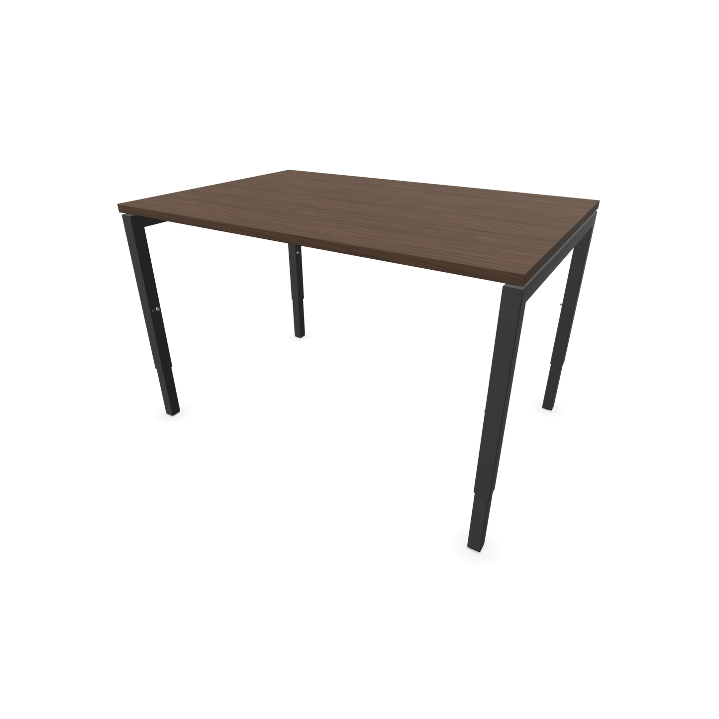 Narbutas Nova H Schreibtisch Gestell Dunkelgrau - Tischplatte Walnussdekor Dunkel - 1200x800mm - 6024323