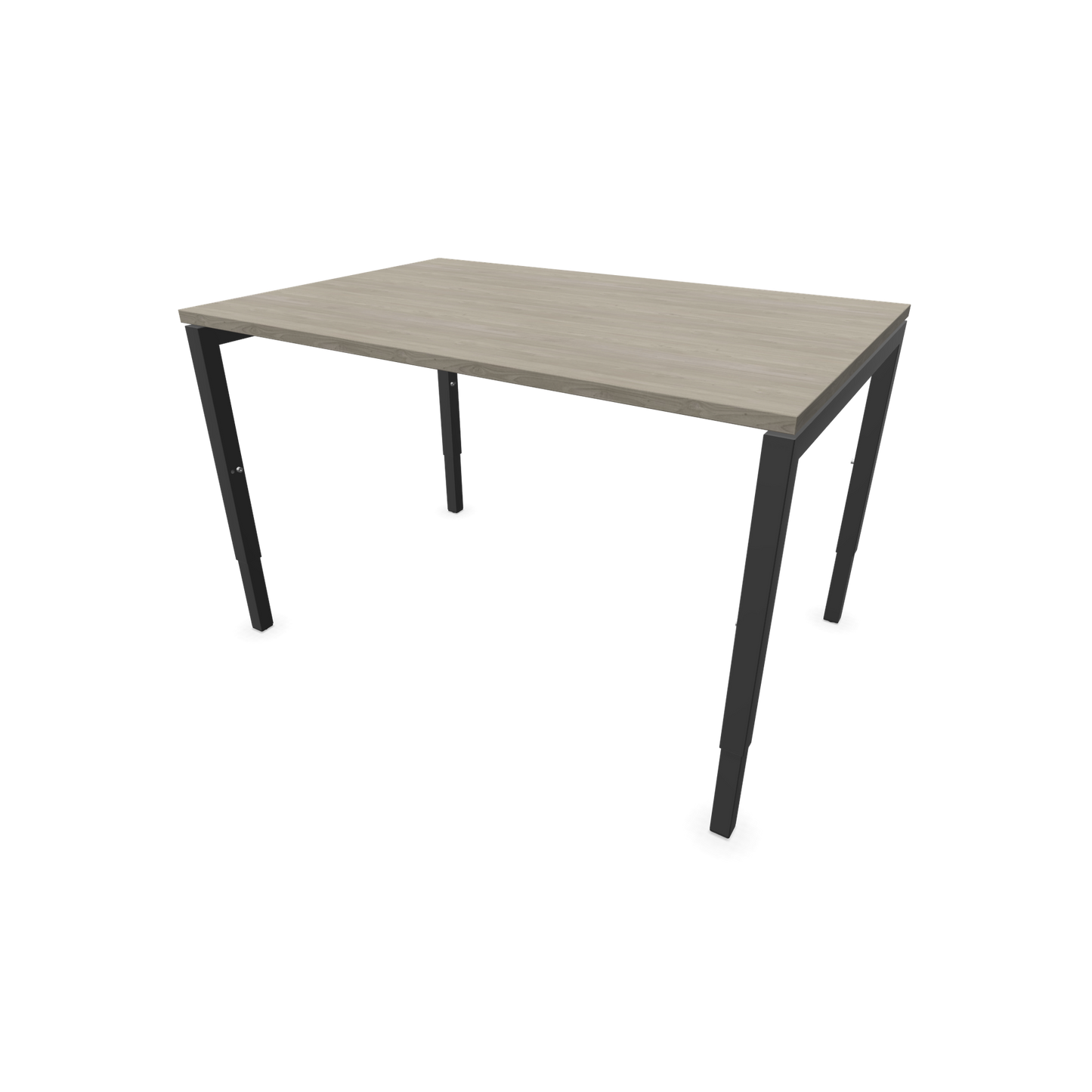 Narbutas Nova H Schreibtisch Gestell Dunkelgrau - Tischplatte Holzdekor grau mit Struktur - 1200x800mm - 6024324
