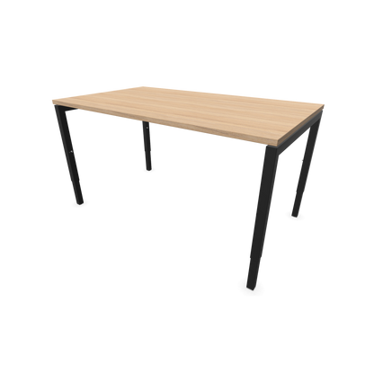 Narbutas Nova H Schreibtisch Gestell schwarz - Tischplatte Bernsteineichendekor - 1400x800mm - 6024330