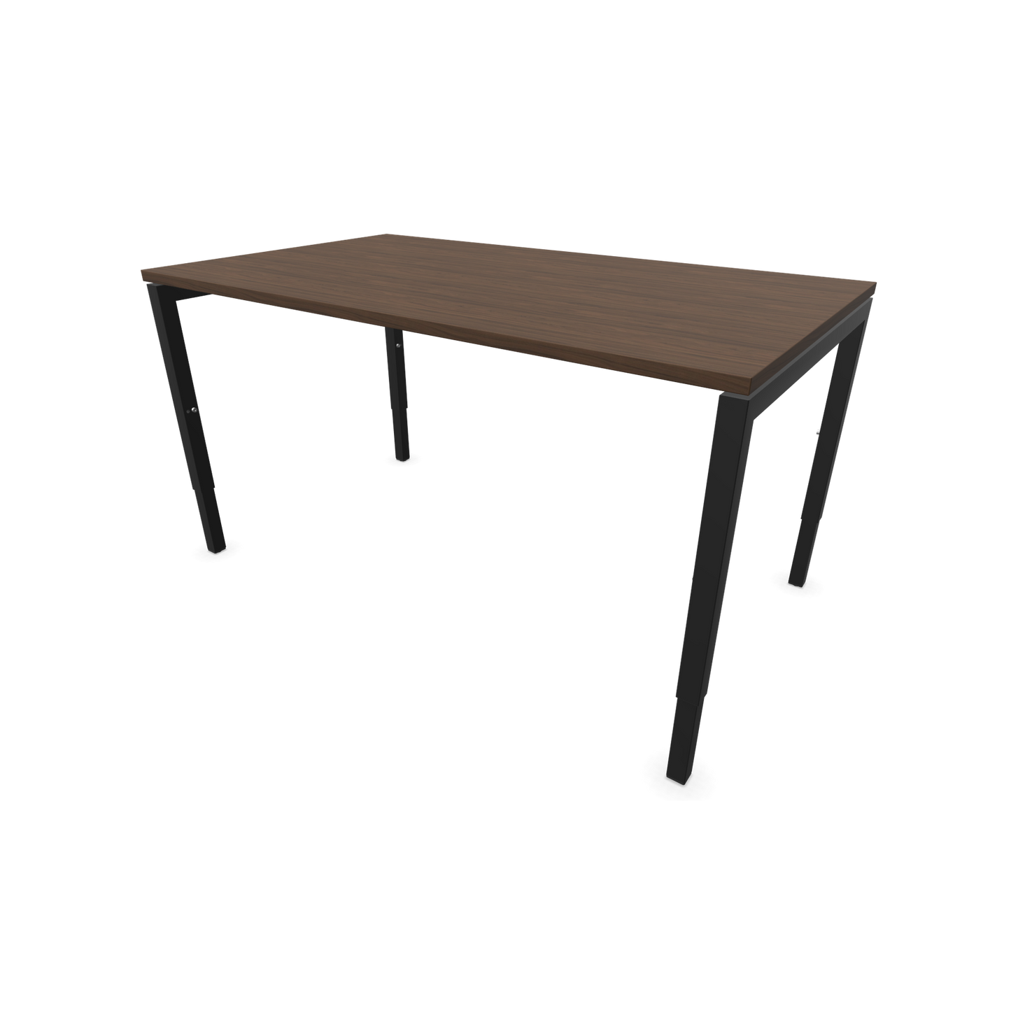 Narbutas Nova H Schreibtisch Gestell schwarz - Tischplatte Walnussdekor Dunkel - 1400x800mm - 6024332