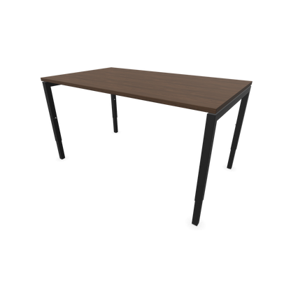 Narbutas Nova H Schreibtisch Gestell schwarz - Tischplatte Walnussdekor Dunkel - 1400x800mm - 6024332