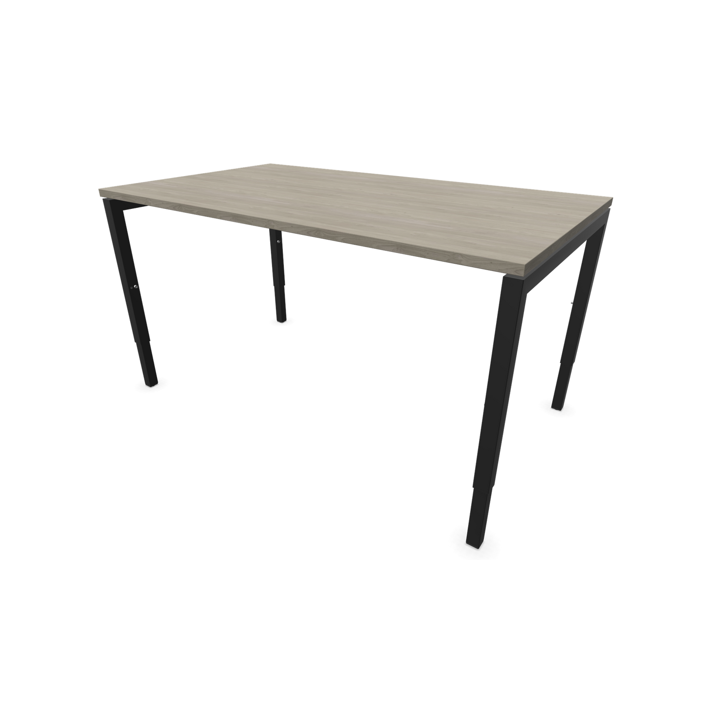 Narbutas Nova H Schreibtisch Gestell schwarz - Tischplatte Holzdekor grau mit Struktur - 1400x800mm - 6024333